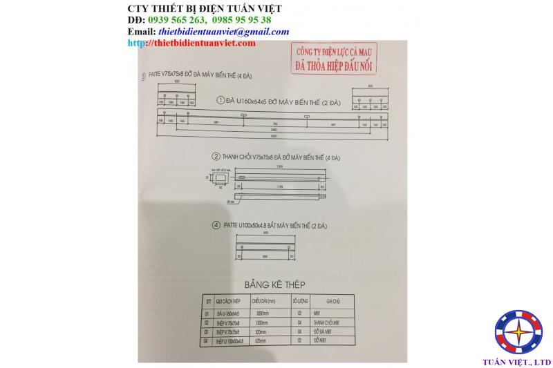 Bộ Đà Đỡ Máy Biến Áp