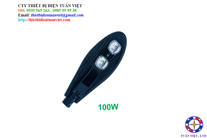 Đèn Đường Led 100W (đèn led chiếc lá)